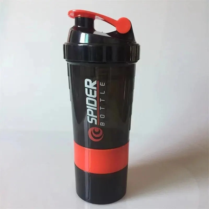 3-Layer Shake Cup — Pre-Workout & Powder Compartments (Large Capacity)