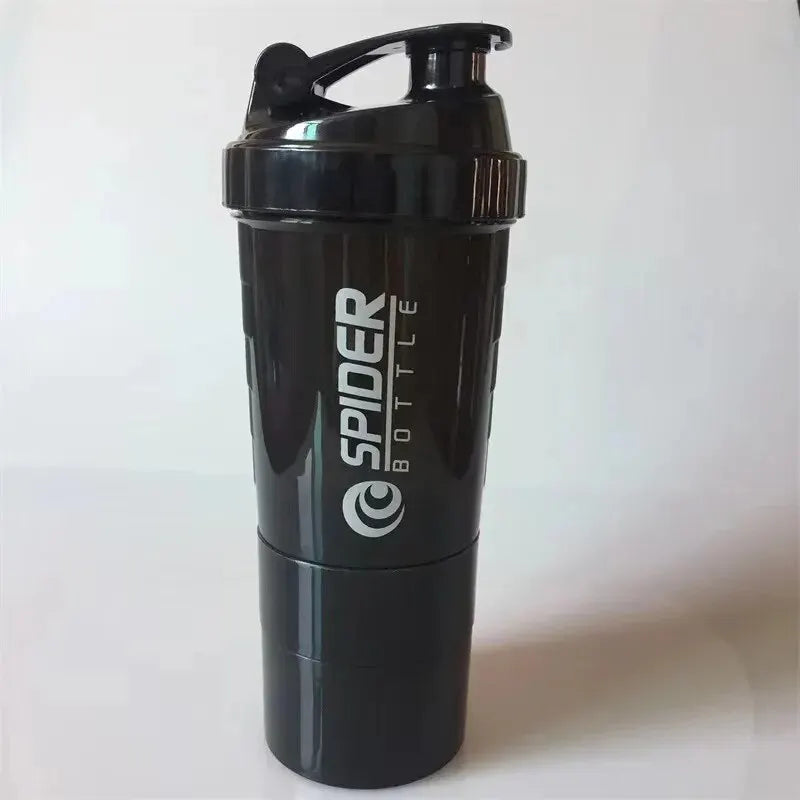 3-Layer Shake Cup — Pre-Workout & Powder Compartments (Large Capacity)