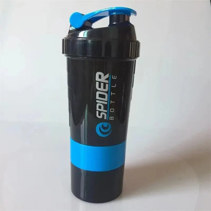 3-Layer Shake Cup — Pre-Workout & Powder Compartments (Large Capacity)