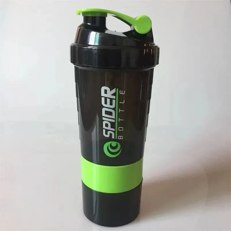 3-Layer Shake Cup — Pre-Workout & Powder Compartments (Large Capacity)