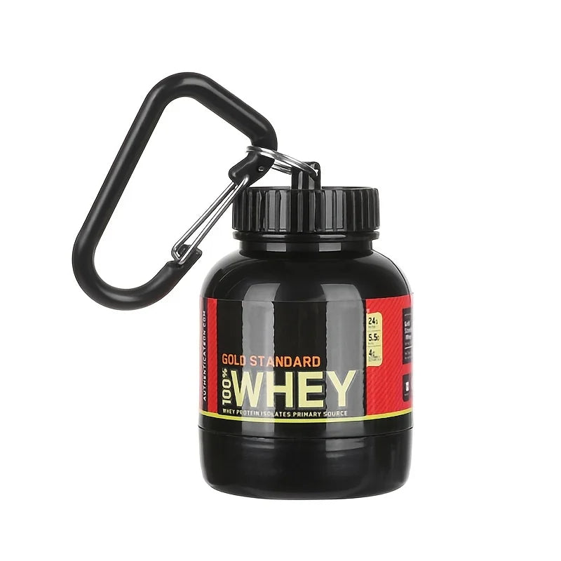 Portable Protein Powder Container — Leakproof 100/200ml Storage