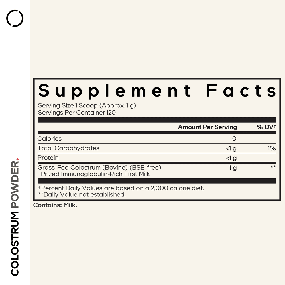 Grass-Fed Bovine Colostrum Powder 3g - Gut Health & Immune Support